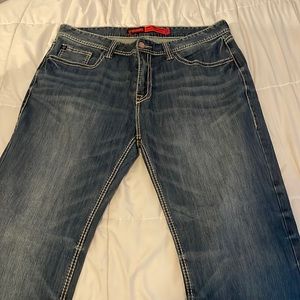 Rock and roll denim double barrel jeans